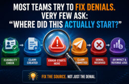 Most Teams Try to Fix Denials. Very Few Ask: Where Did This Actually Start?