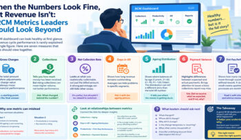 Healthcare RCM metrics leaders should analyze to understand revenue cycle performance
