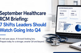 September healthcare RCM briefing with 7 shifts leaders should watch going into Q4