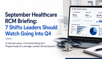 September healthcare RCM briefing with 7 shifts leaders should watch going into Q4